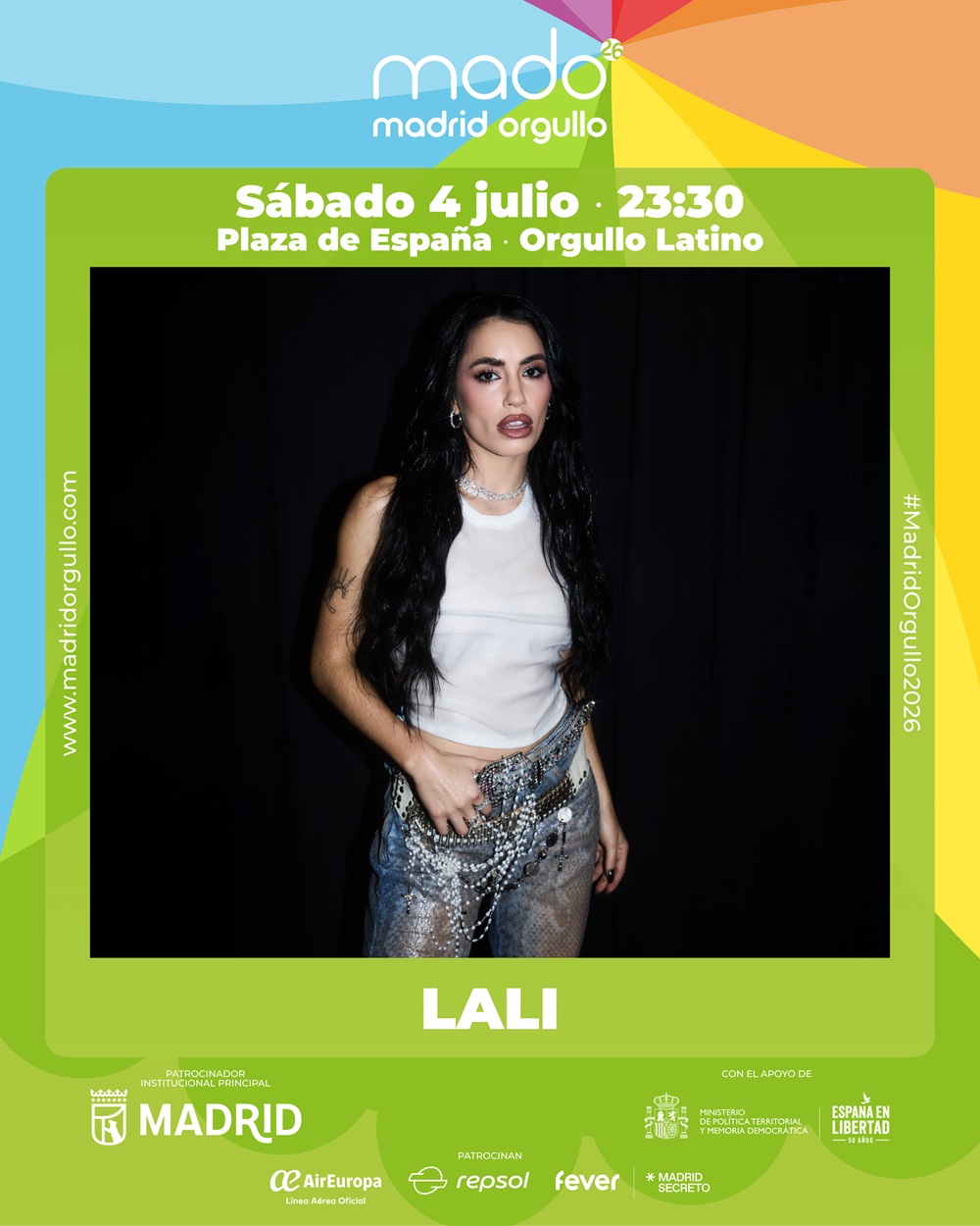 Lali será una de las grandes figuras del Madrid Orgullo 2026