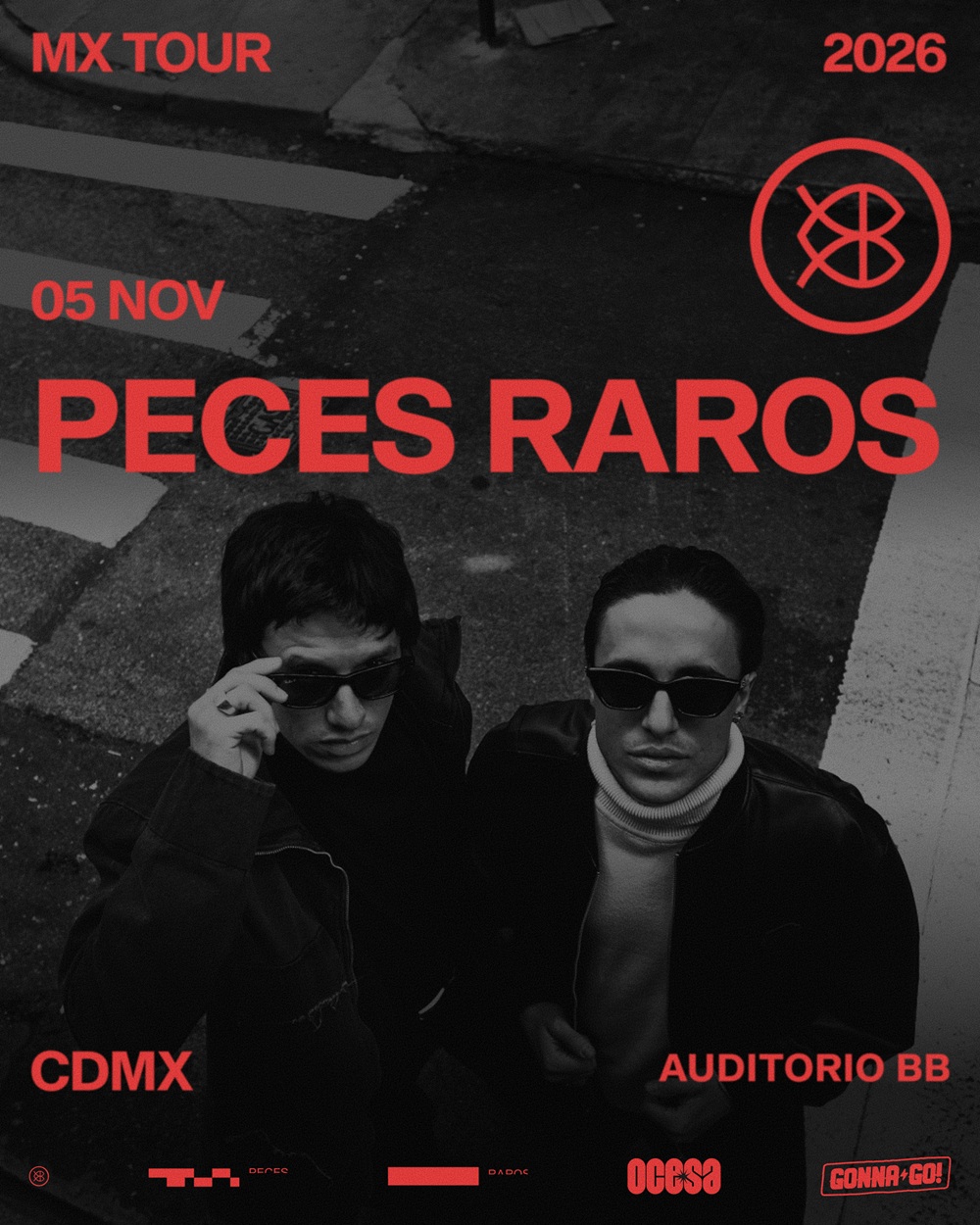 Peces Raros dará un importante show en el Auditorio BB de Ciudad de México